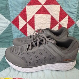 Aetrex Chase AP906M Mens Running Shoes Grey Orange US 12 EU 46 Orthopedic